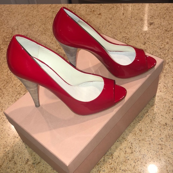 Miu Miu Red High Heels - Picture 3 of 5